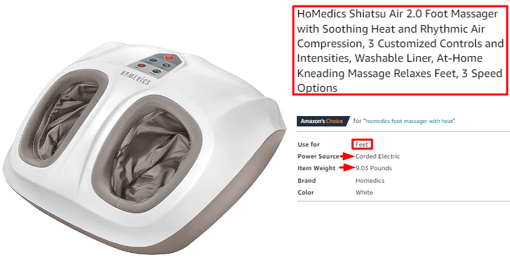HoMedics Shiatsu Air 2.00 Foot Massager