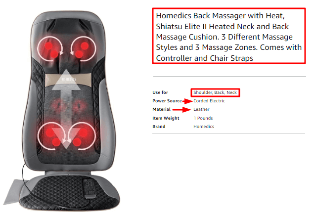 Homedics Back Massager