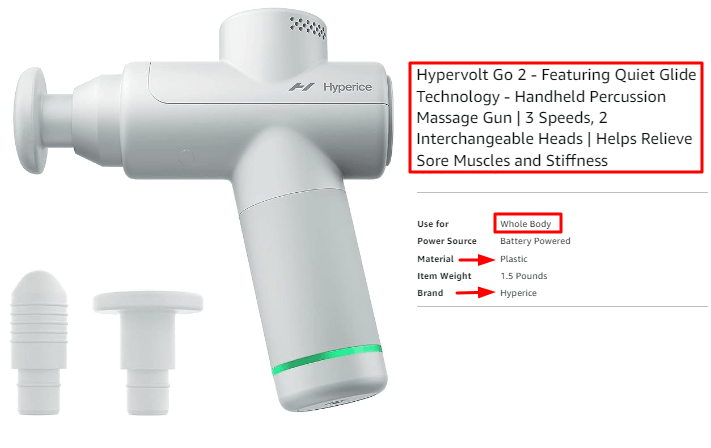Hypervolt Go-2 Handheld Percussion Massage Gun