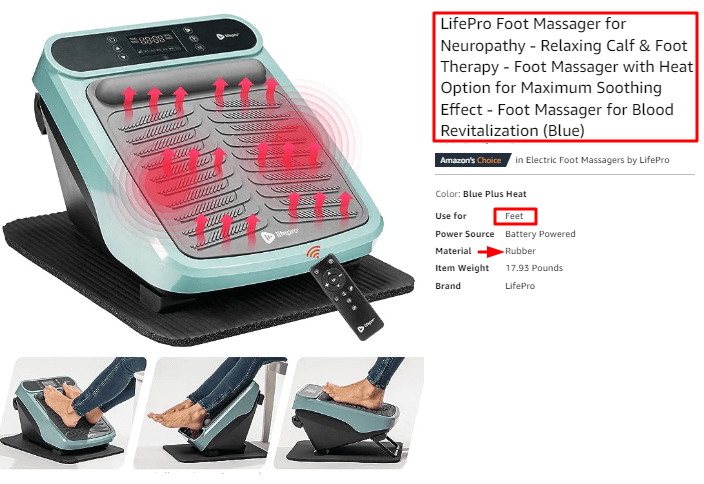 LifePro Foot Massager for Neuropathy