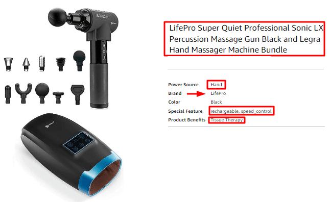 LifePro Super Quiet Professional Sonic LX Percussion Massage Gun