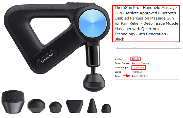 TheraGun Pro- Handheld Massage Gun